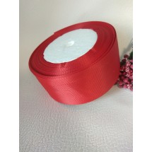 Лента репсовая 4 см, цв. красный, цена за 1 м